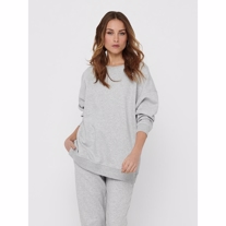 ONLY Oversized Sweatshirt Fave Light Grey